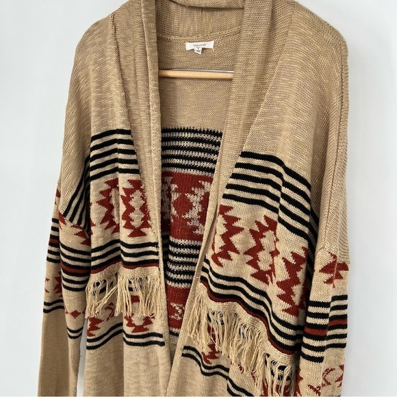 MAURICES Geo Duster Fringe Cardigan size 2X - Picture 6 of 14